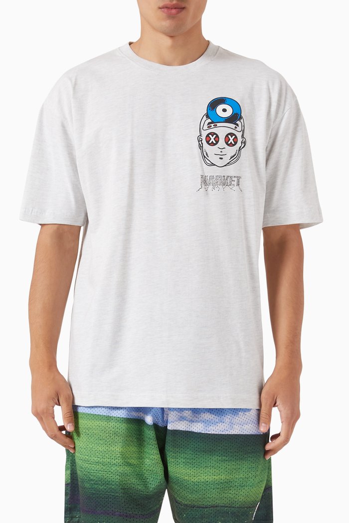

Smiley Hackers T-shirt in Cotton Jersey, Grey