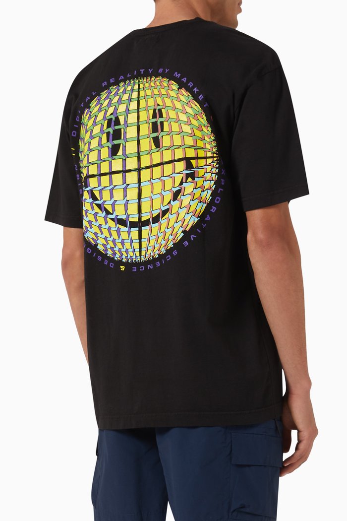 

Smiley Afterhours Pocket T-shirt in Cotton Jersey, Black
