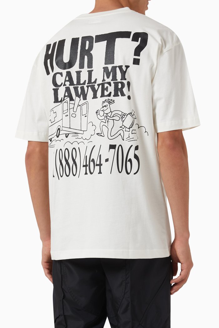 

Call My Lawyer T-Shirt in Cotton Jersey, Neutral