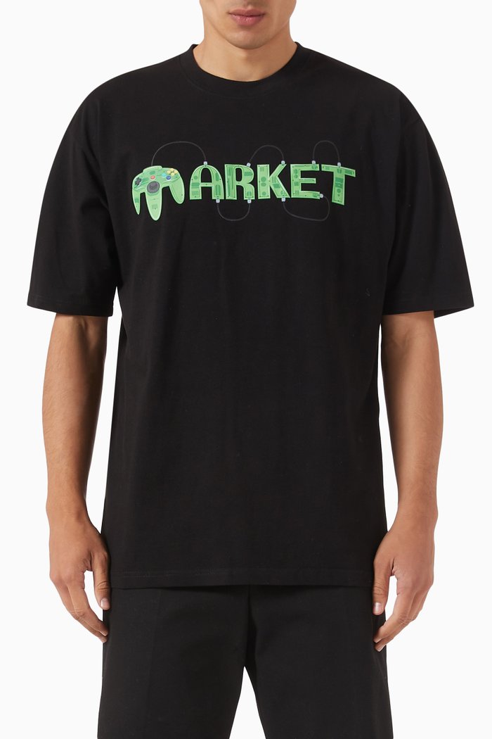 

Gold Eye T-shirt in Cotton Jersey, Black