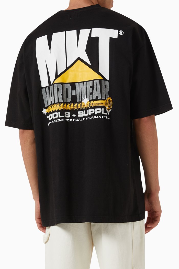 

Market Hardware Pocket T-shirt in Cotton Jersey, Black