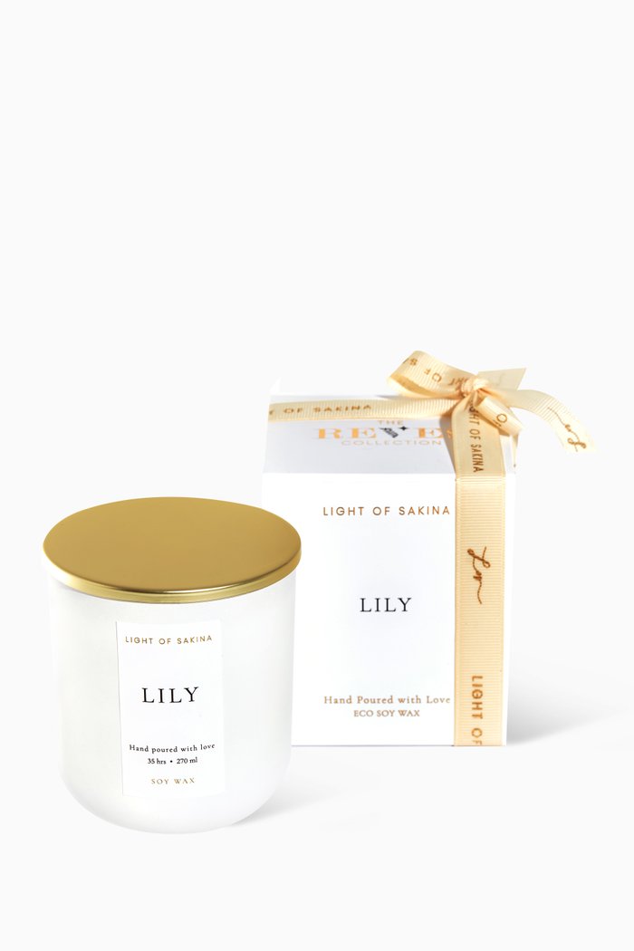 

Lily Candle, 270g, Colourless