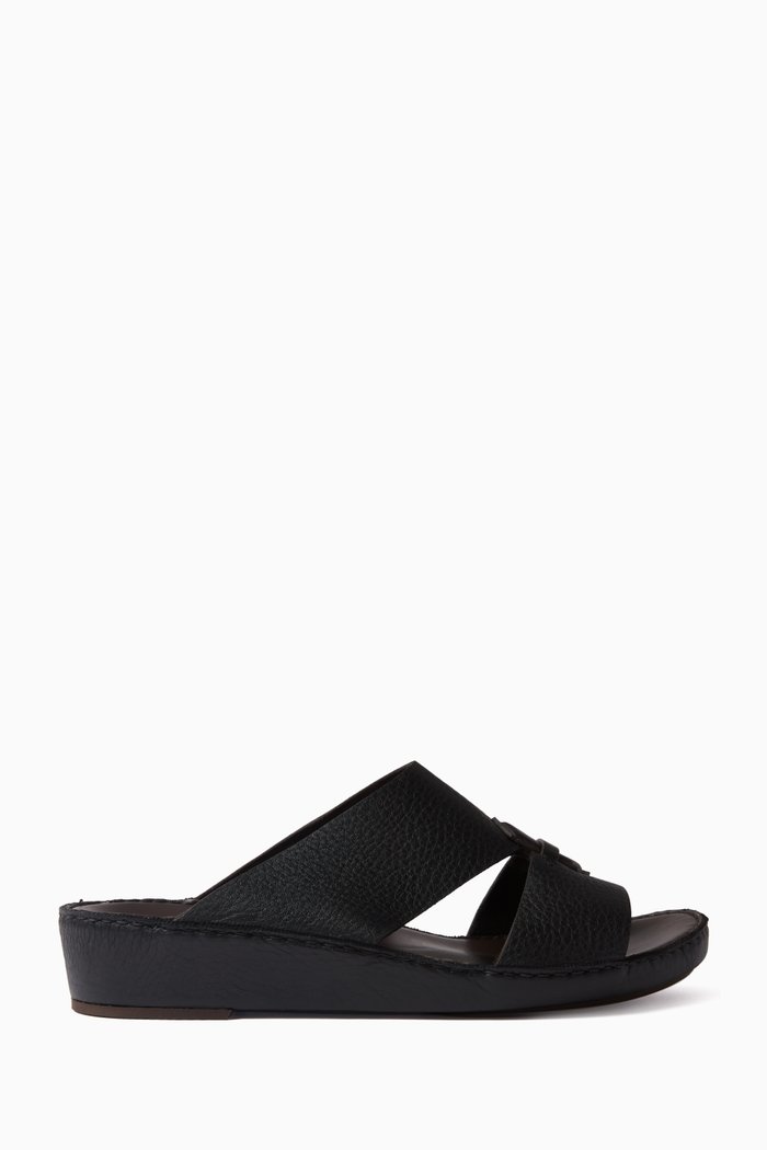 

Cuscino Sandals in Deercalf, Black