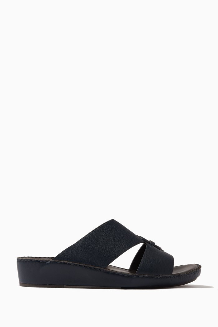 

Cuscino Sandals in Deercalf, Blue