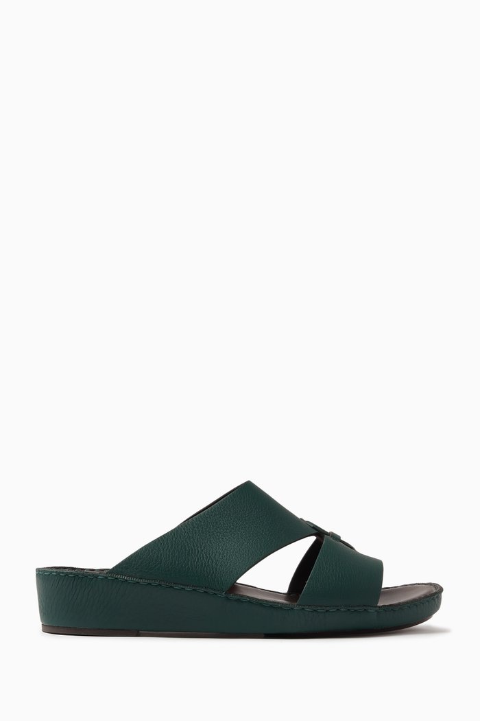 

Cuscino Sandals in Deercalf, Green
