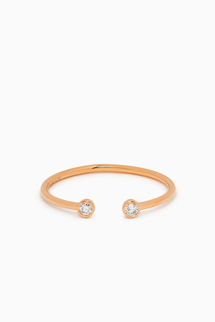

Barq Round Diamond Ring in 18kt Rose Gold