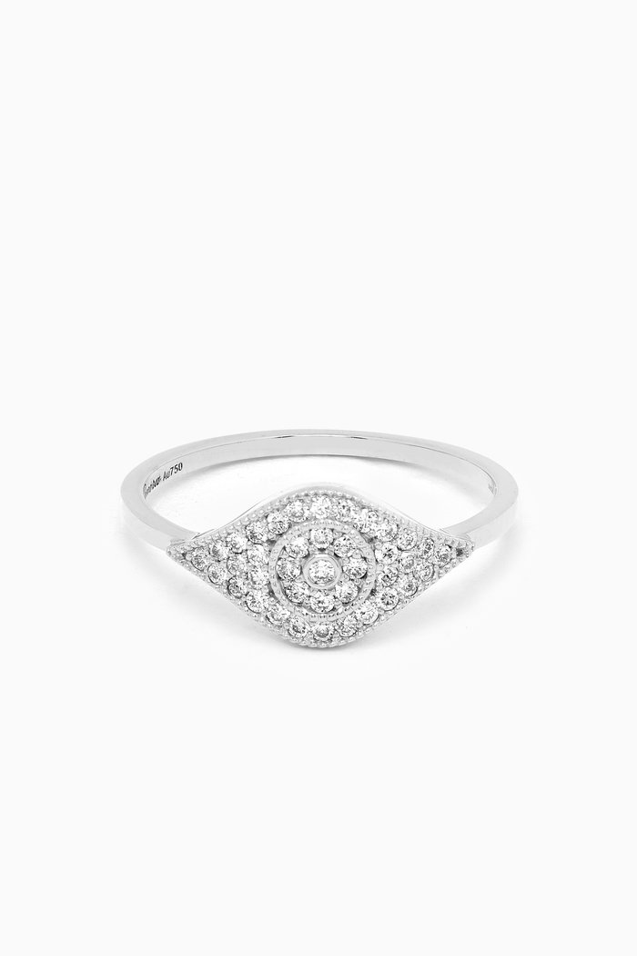 

Barq Diamond Ring in 18kt White Gold, Silver