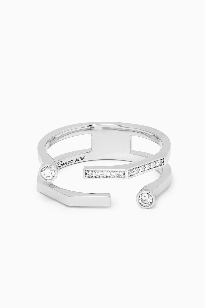

Barq Diamond Ring in 18kt White Gold, Silver
