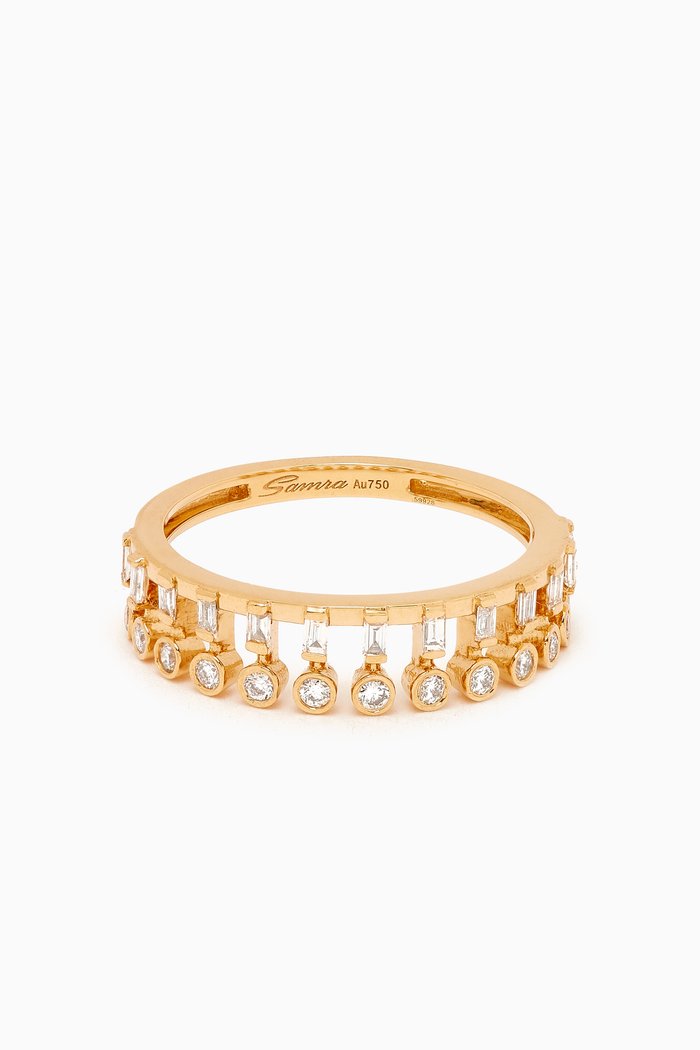 

Barq Baguette Diamond Ring in 18kt Gold, Yellow