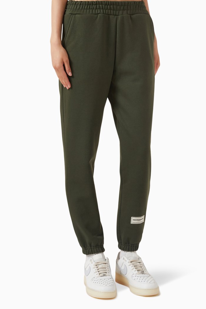 

Relaxed-fit Sweatpants in Organic-cotton Blend, Green