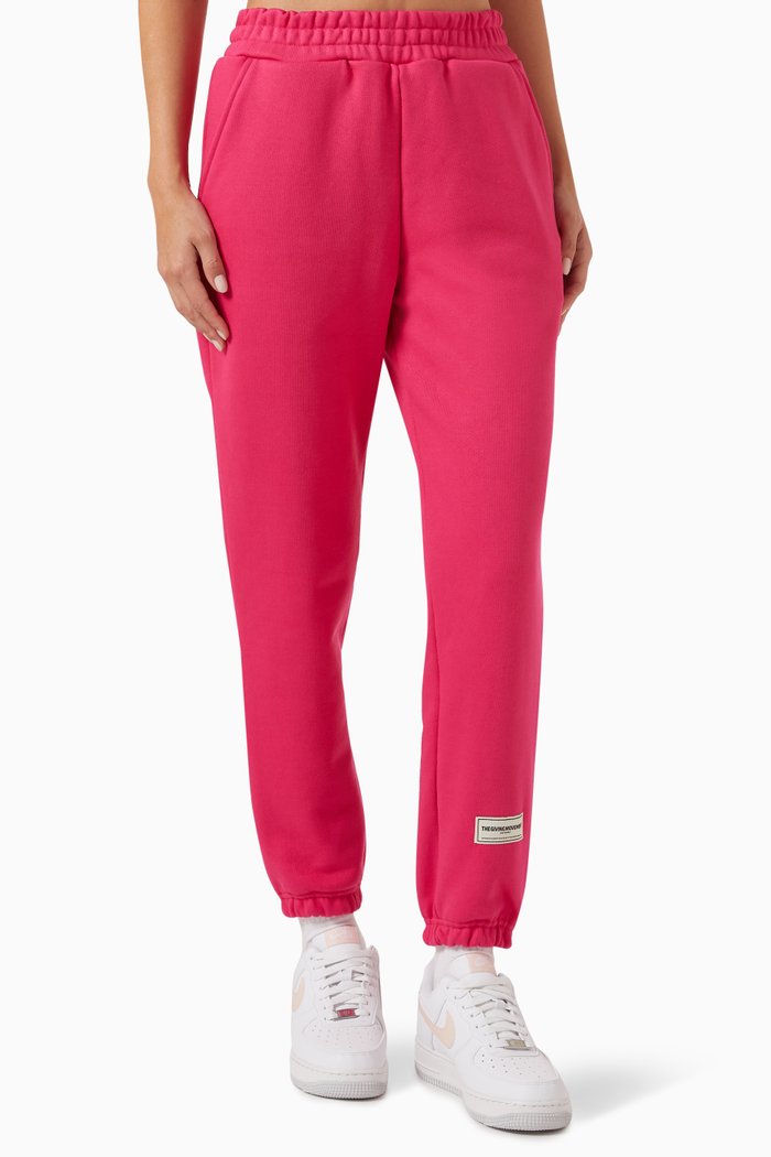 

Relaxed-fit Sweatpants in Organic-cotton Blend, Pink