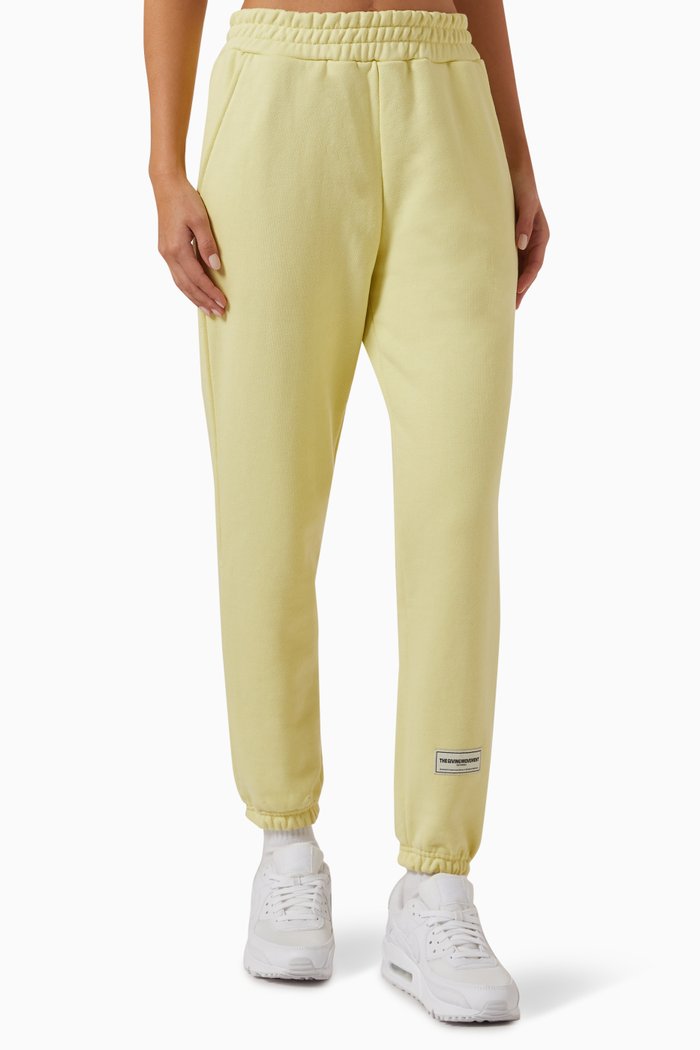 

Relaxed-fit Sweatpants in Organic-cotton Blend, Yellow