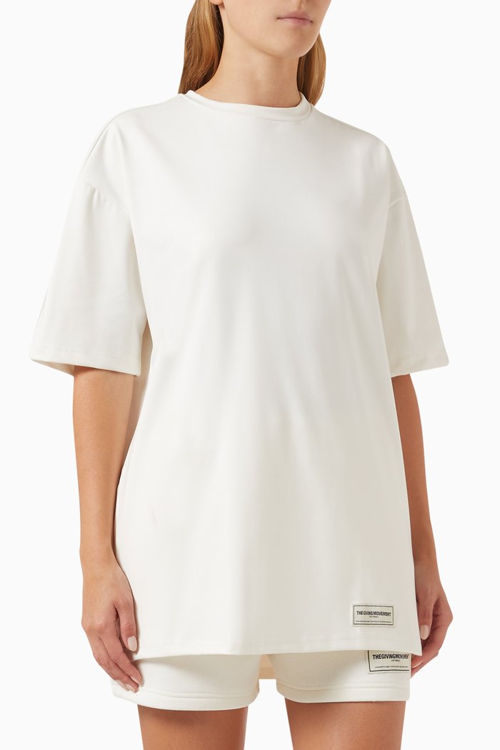 

Oversized T-shirt in Light Softskin100©, Neutral