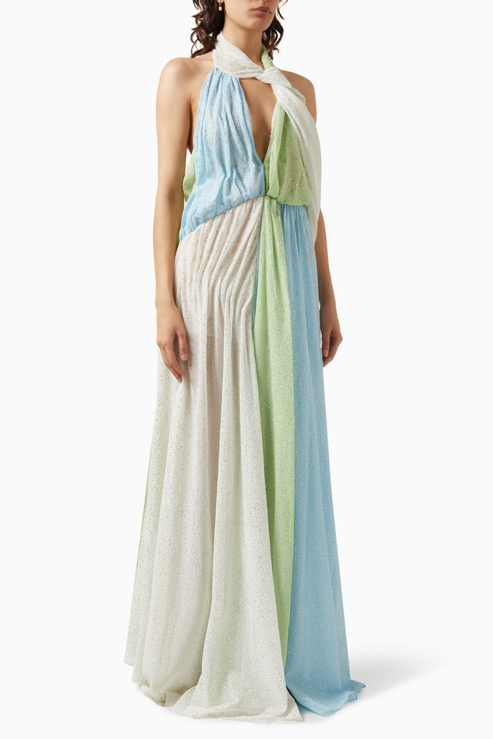 

Oasis Maxi Dress in Crepe Georgette, Multicolour
