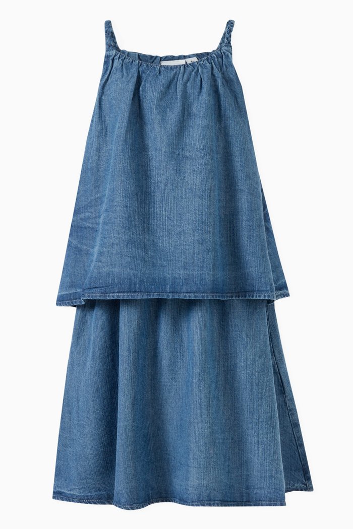 

Denim Dress in Lyocell, Blue