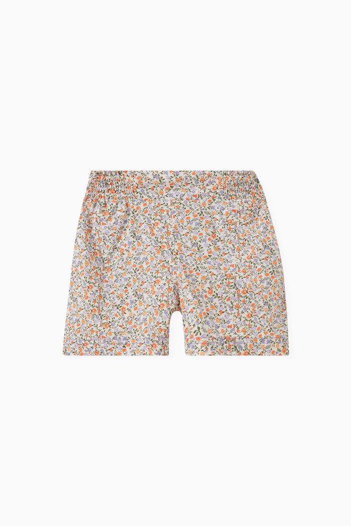 

Floral Shorts in Cotton, Pink