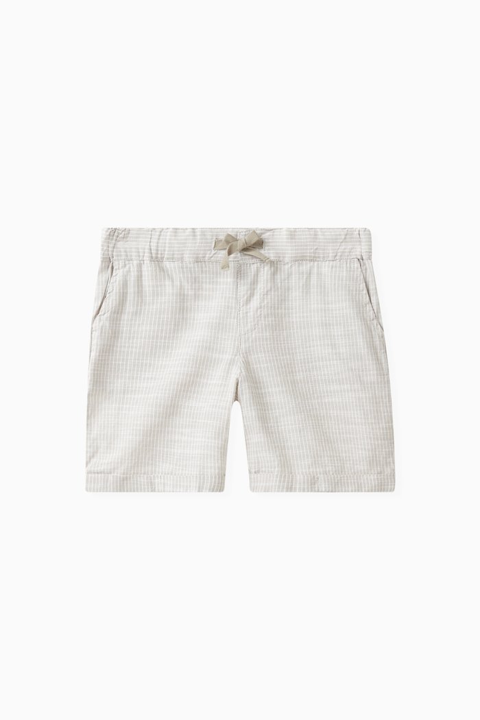 

Striped Shorts in Cotton, Green