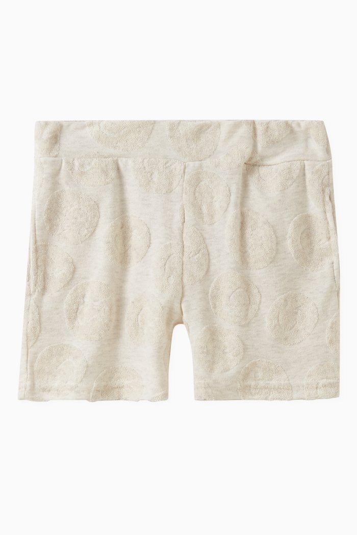

Smiley Face Shorts in Cotton-blend, Neutral