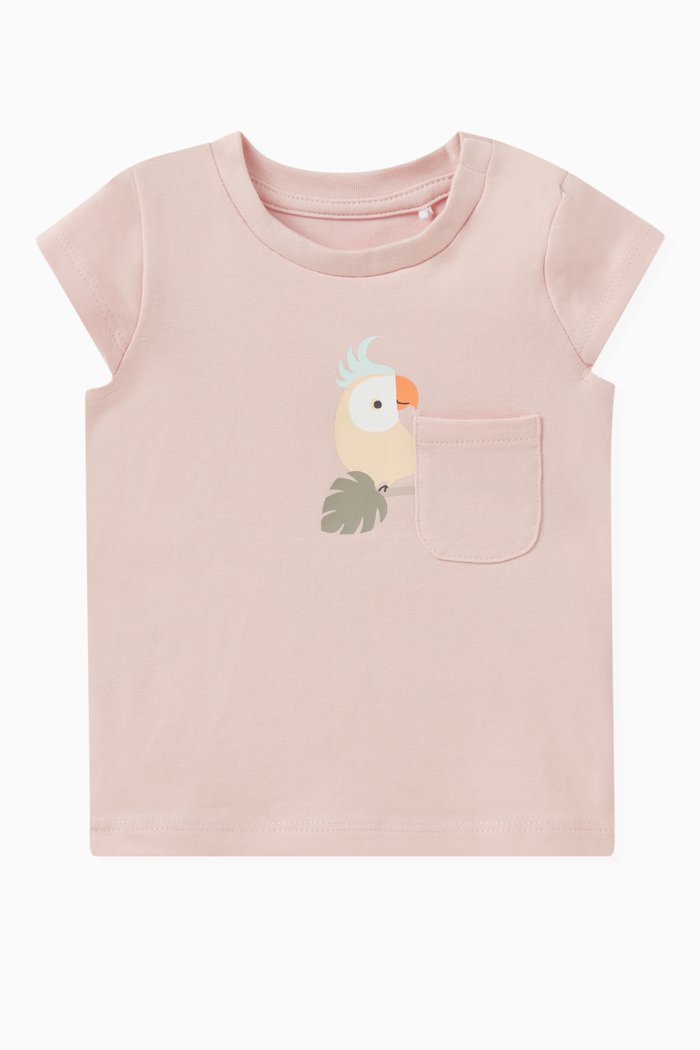 

Graphic-print Baby T-shirt in Cotton, Pink