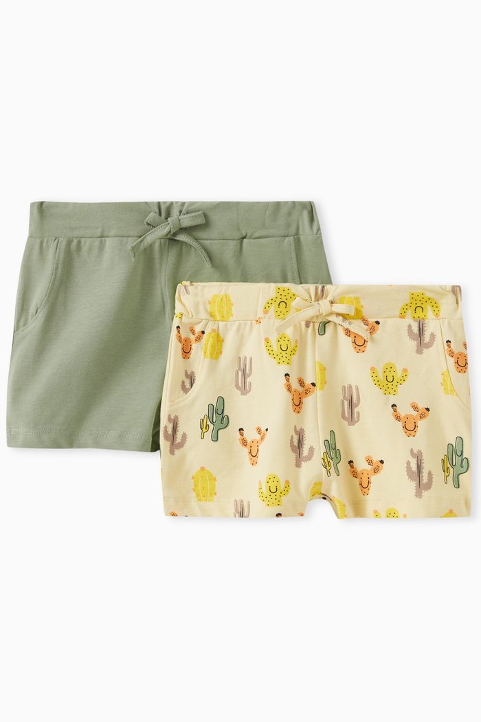 

Assorted Shorts in Cotton, Set of 2, Neutral