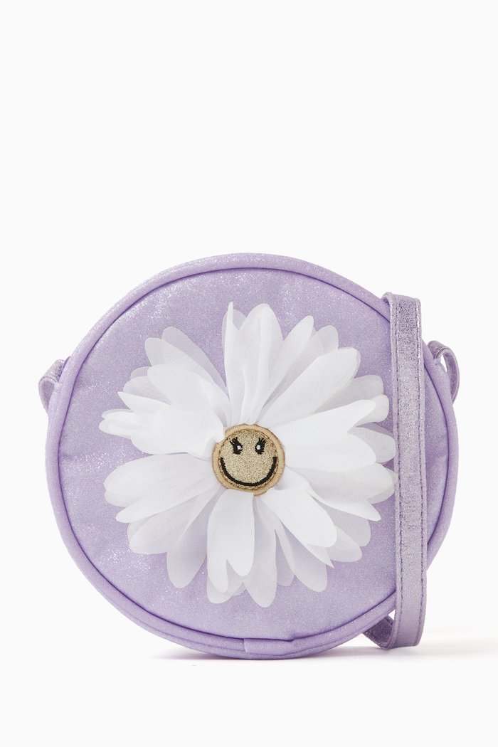 

Circular Shoulder Bag in Nylon, Pink