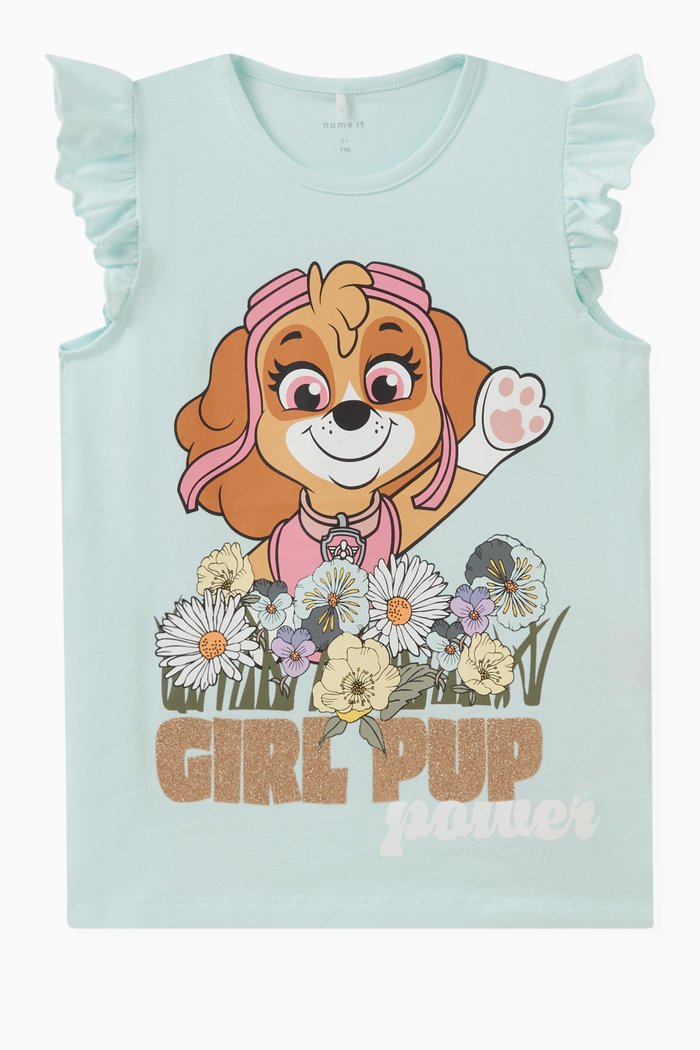 

Graphic-print T-shirt in Cotton, Blue