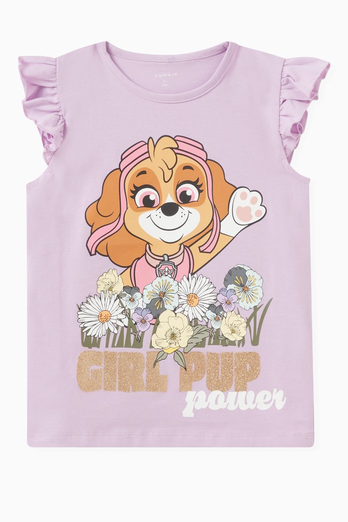 

Graphic-print T-shirt in Cotton, Pink