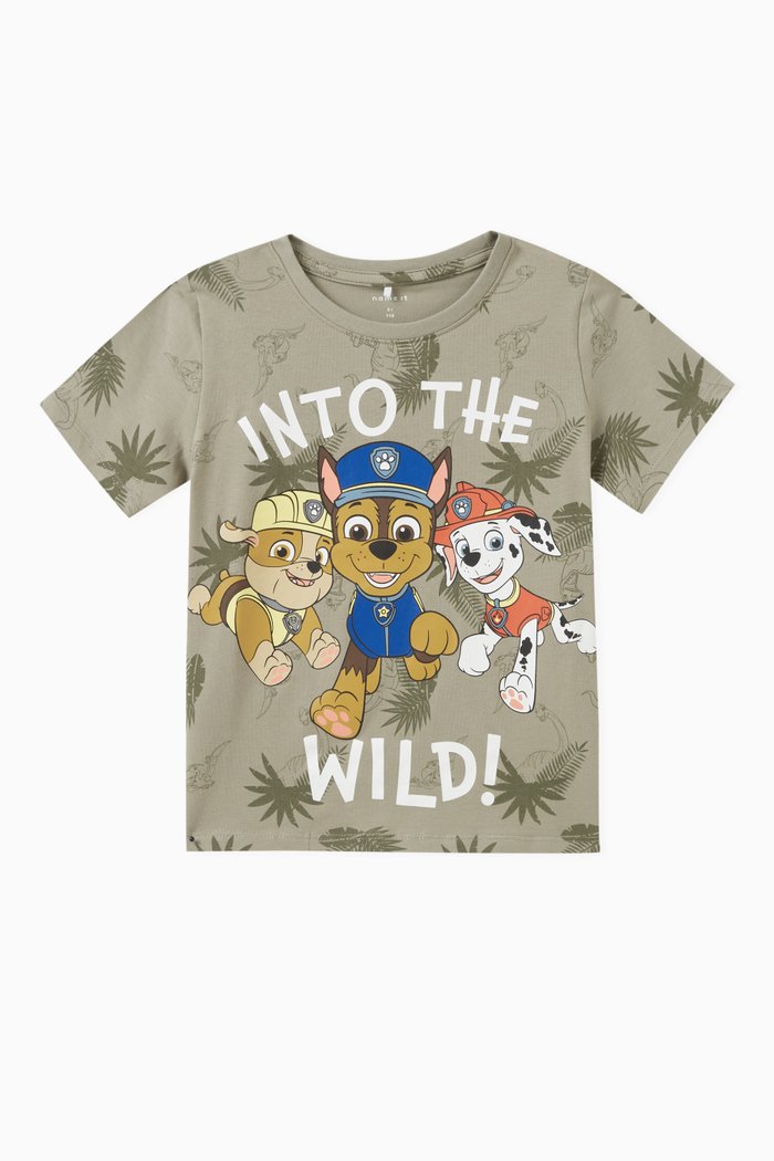 

Graphic-print T-shirt in Cotton, Green