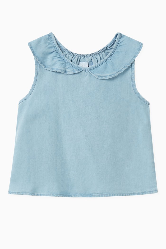 

Daphne Top in Lyocell, Blue