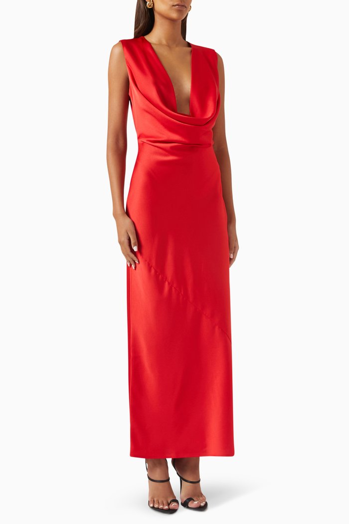 

Dianne Gown in Satin, Red