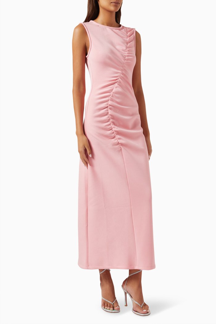 

Orchid Gathered Maxi Dress, Pink