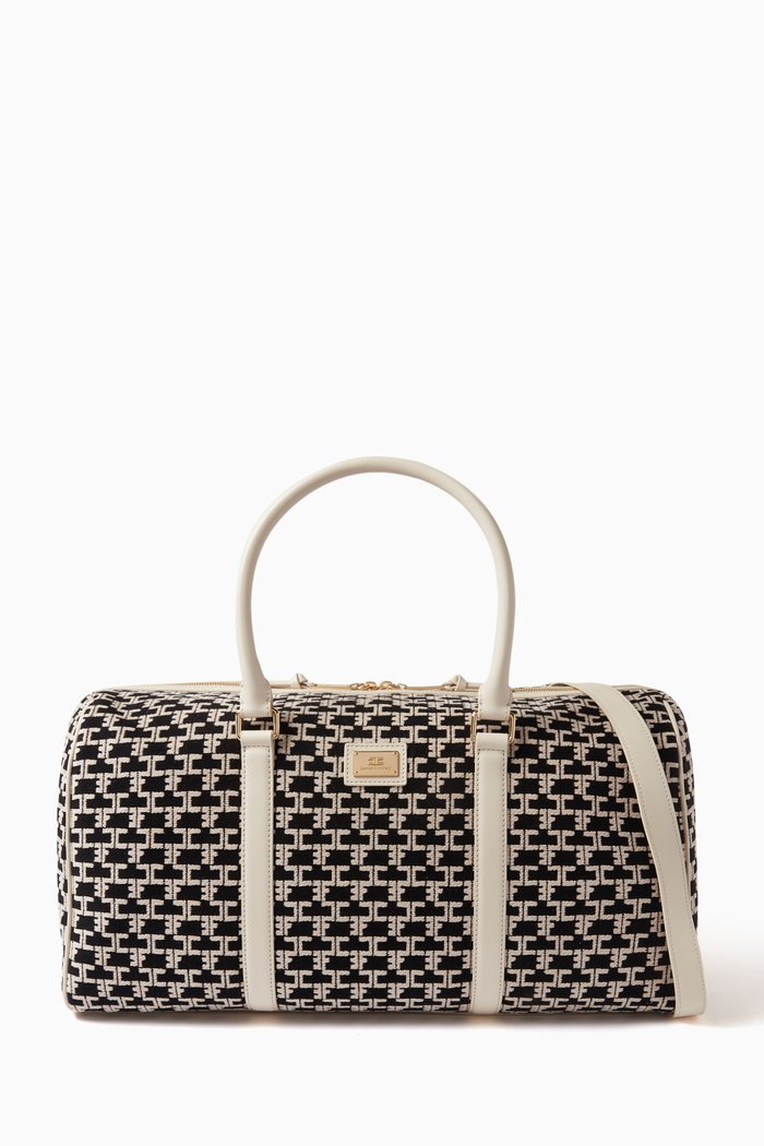 EF Monogram Weekend Bag in Canvas, Neutral