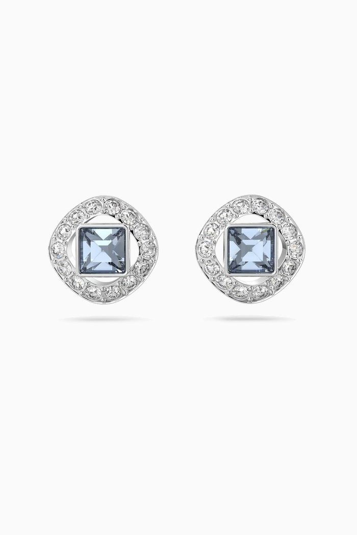 

Angelic Square Pierced Earrings in Rhodium-plated Metal, Silver