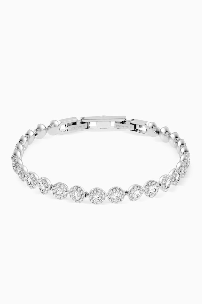 

Angelic Tennis Bracelet in Rhodium-plated Metal, Silver