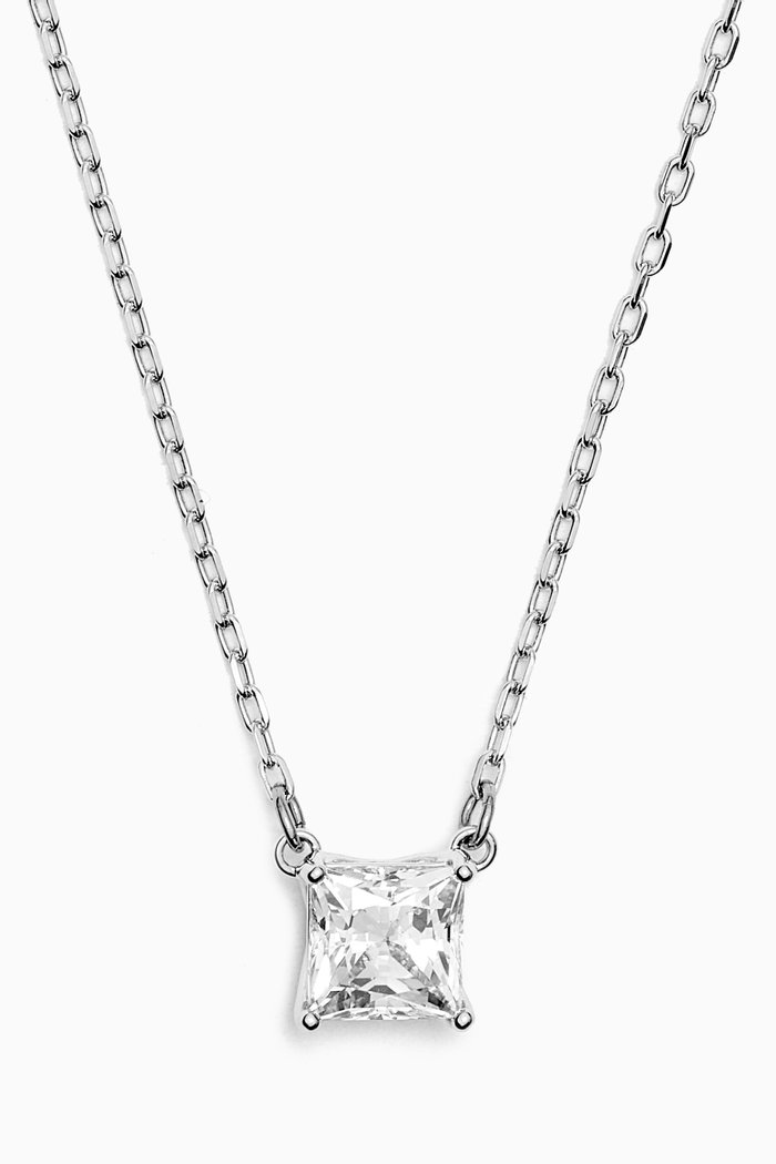 

Attract Necklace in Rhodium-plated Metal, Silver