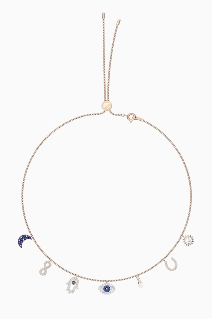 

Swarovski Symbolic Necklace in Rose-gold Plated Metal, Multicolour
