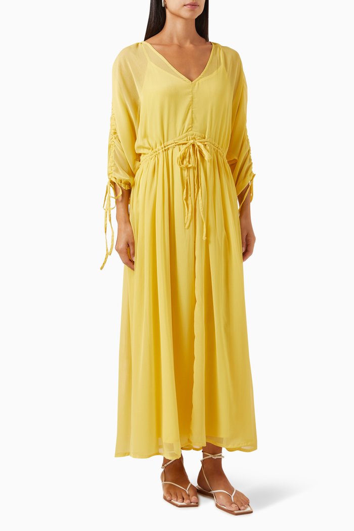 

Zendaya Drawstring Dress, Yellow