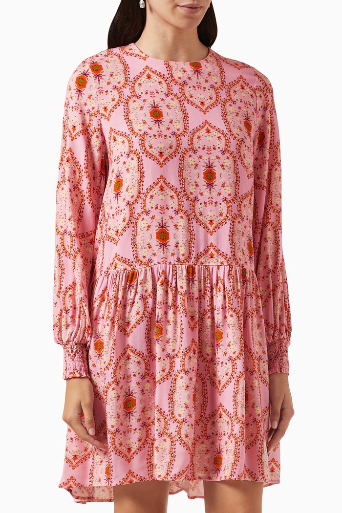 

Florence Mini Dress in Ecovero-viscose, Pink