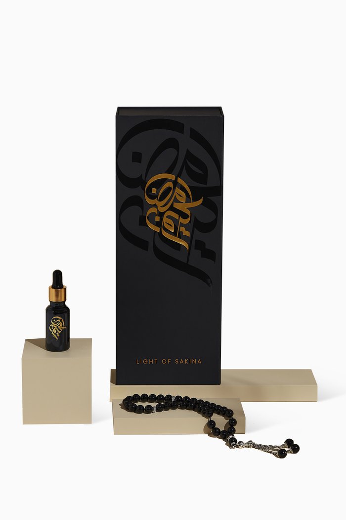 

Meraj Set of Two, Black Attar, 20ml & Amaris Misbaha, Colourless