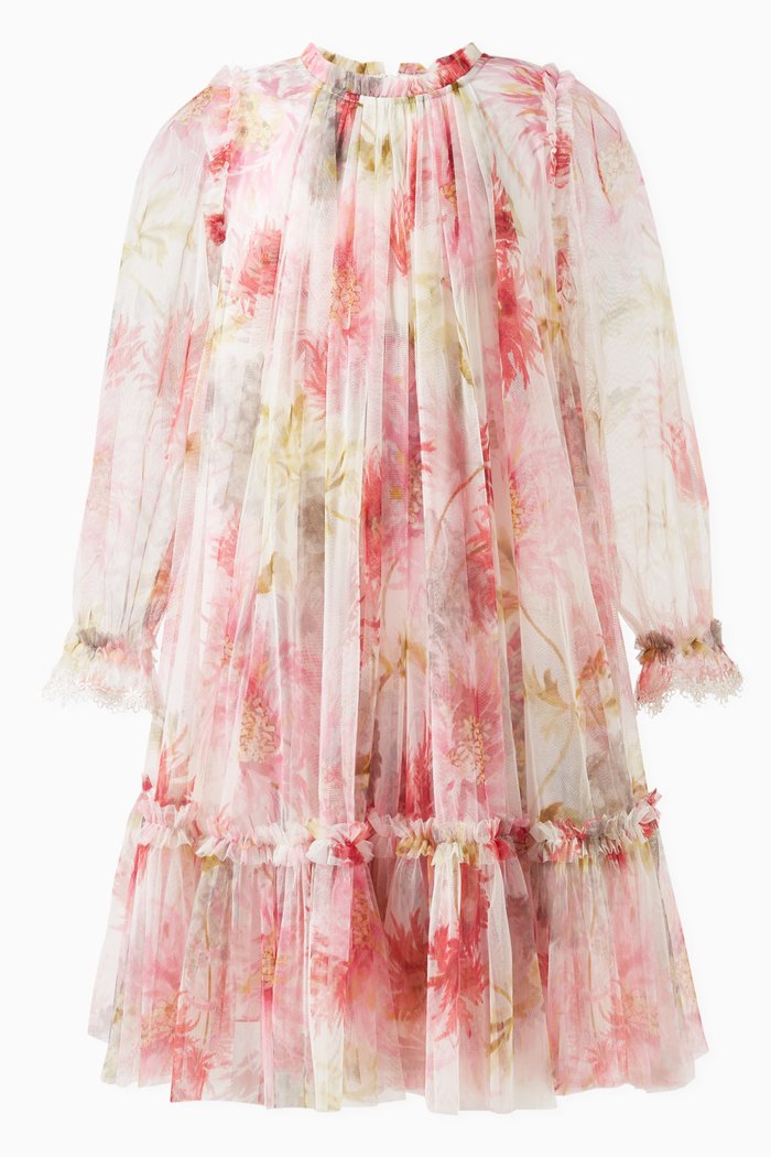 

Hummingbird Floral-print Dress in Polyester, Multicolour
