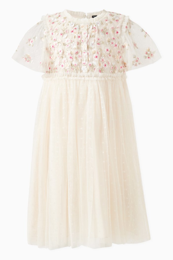 

Wildflower Ditsy Floral Dress in Polyester, Pink