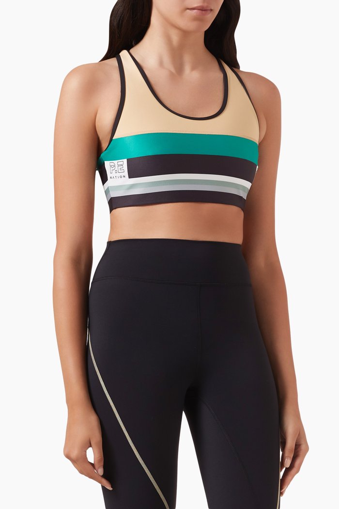 

Division One Sports Bra in Recycled Tech Polyester, Green