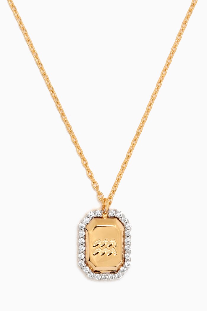

Aquarius Necklace in Gold-plated Sterling Silver