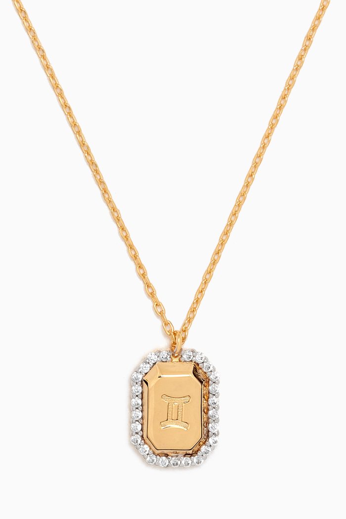 

Gemini Necklace in Gold-plated Sterling Silver