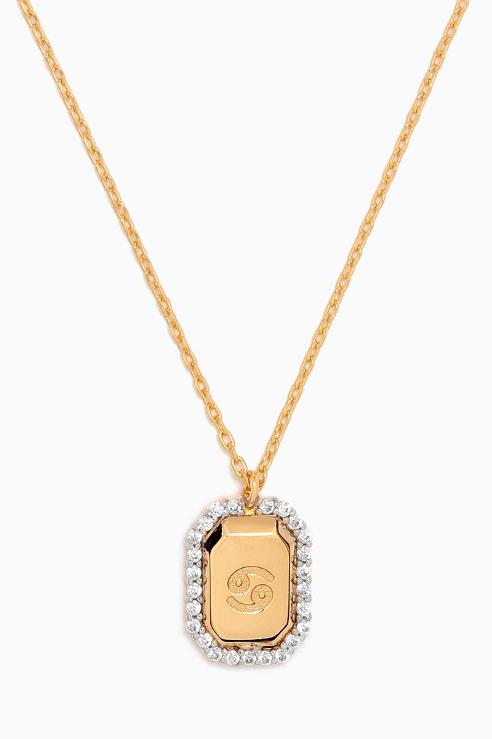 Cancer Necklace in Gold-plated Sterling Silver