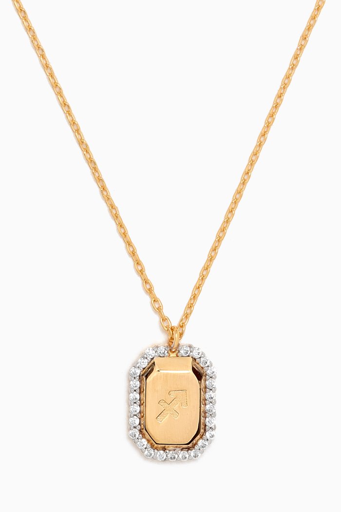 

Sagittarius Necklace in Gold-plated Sterling Silver