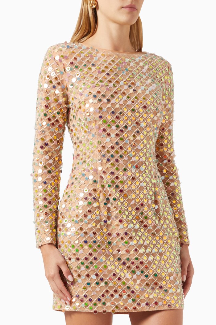 Terrain Mini Dress, Multicolour