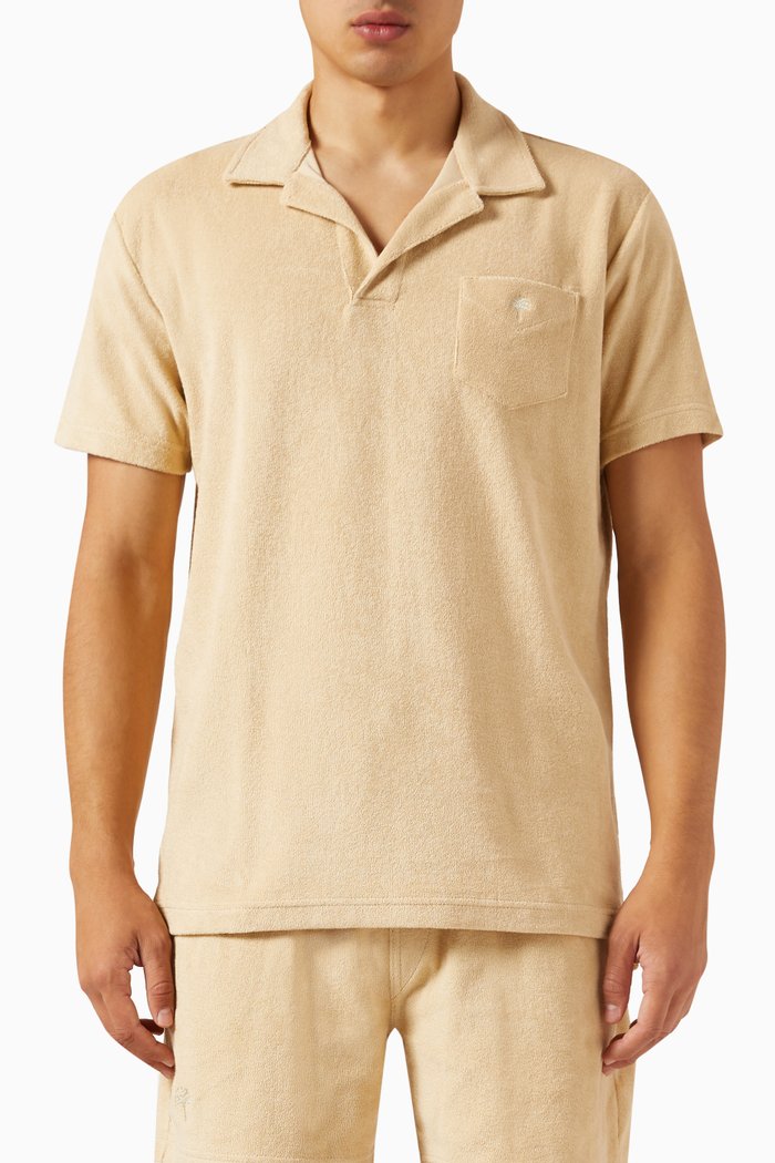 

Polo Shirt in Cotton Terry, Neutral