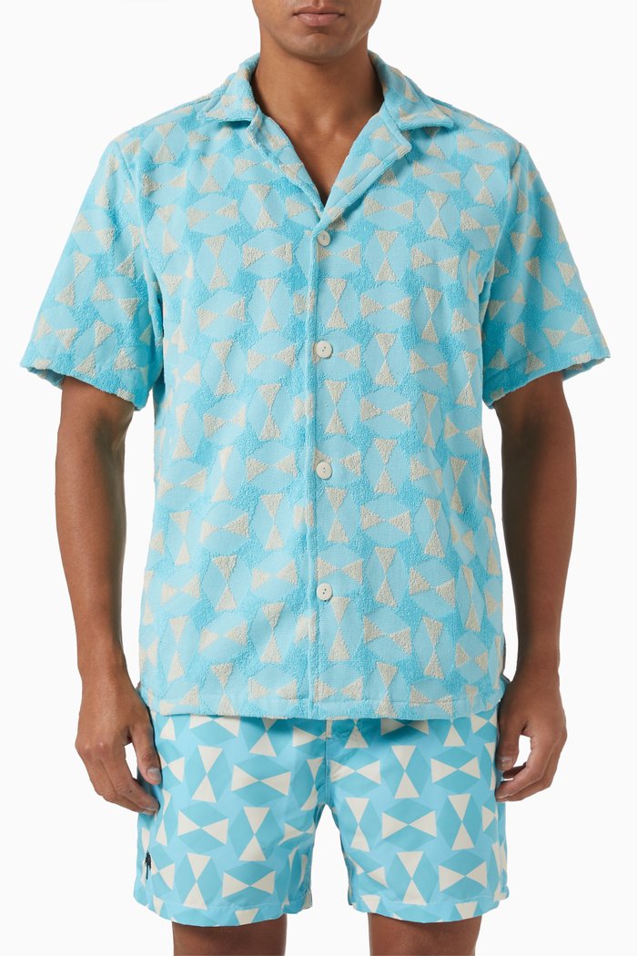 

Hexagona Cuba Shirt in Cotton Terry, Green