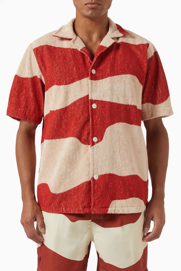 

Amber Dune Shirt in Cotton Terry, Orange
